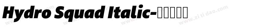 Hydro Squad Italic字体转换